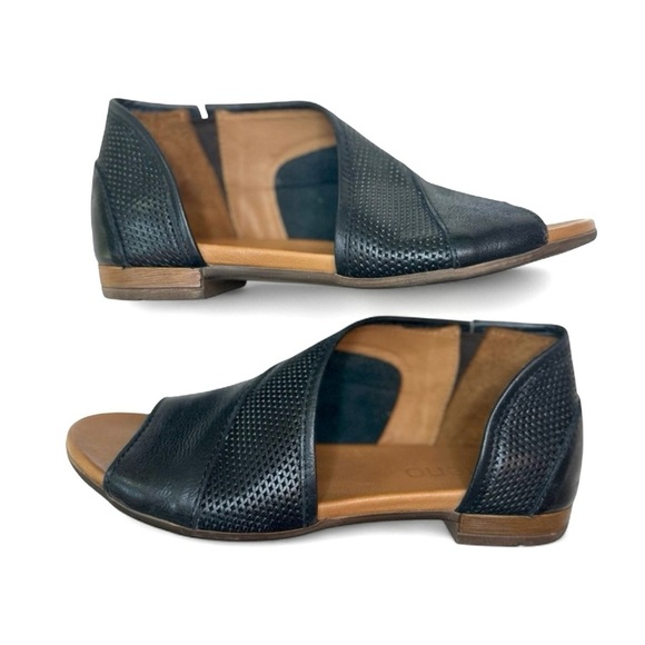 Bueno Tahiti Slip On Asymmetrical Flat Sandal Black Comfortable Size 38, US 7.5 - Picture 3 of 8